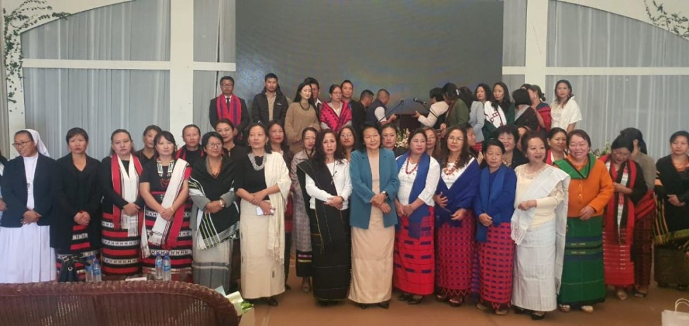 Officials with other women leaders during the celebration of International Women’s Day held in Kohima on March 8. (Morung Photo)
